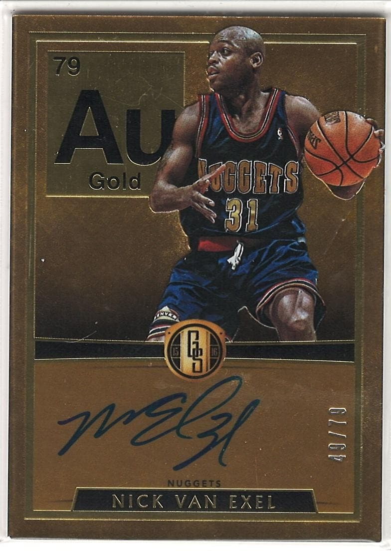 2015-16 Panini Gold Standard #AU-NV Nick Van Exel Autographs /79