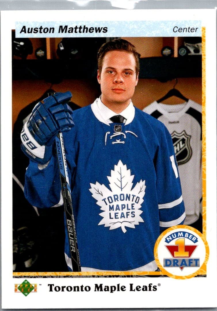 2017-18 SP Authentic #RDP-AM Auston Matthews 1990-91 Retro Draft Picks