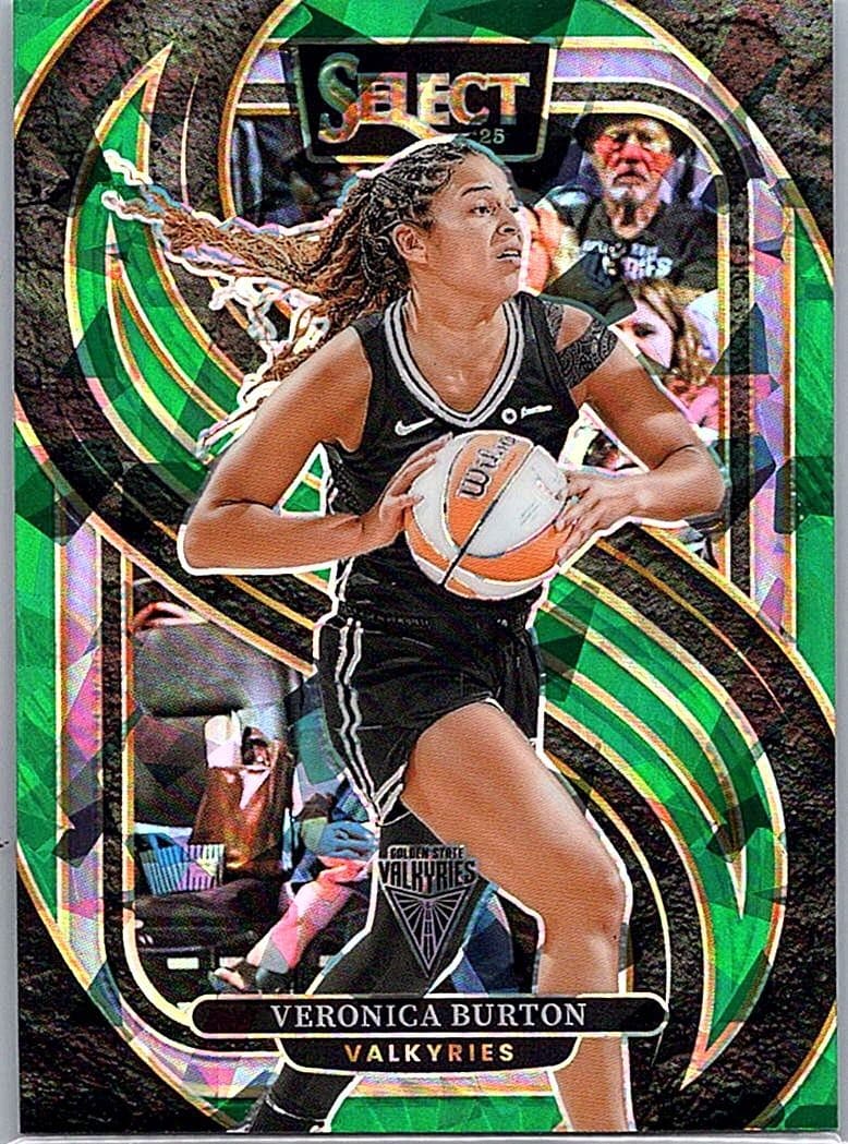 2025 Panini Select WNBA #172 Veronica Burton Green Ice Prizms