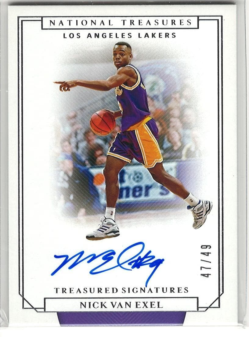 2019-20 National Treasures Nick Van Exel Treasured Signatures Auto /49