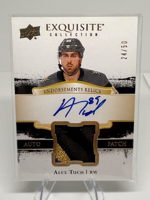 2017-18 The Cup Alex Tuch RC Exquisite Endorsements Autograph Relics /50