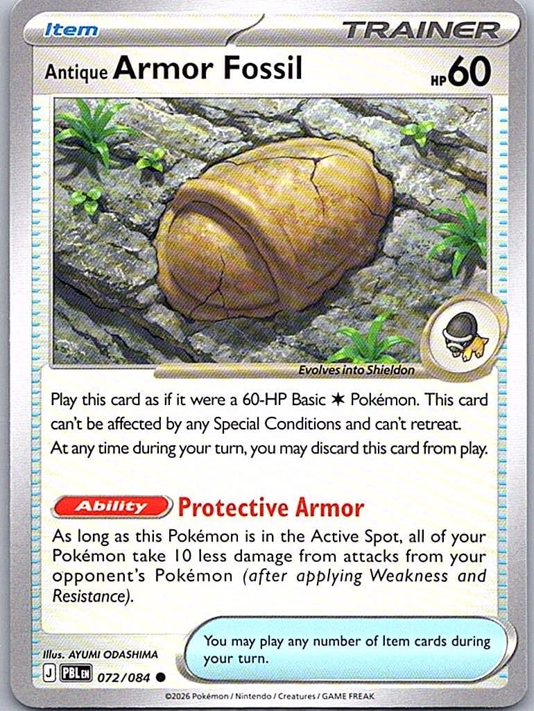 ME05: Pitch Black #072/084 Antique Armor Fossil