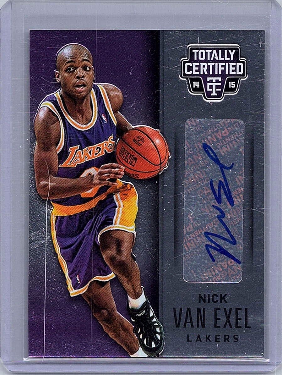 2014-15 Panini Totally Certified #TCS-NV Nick Van Exel Signatures #/49
