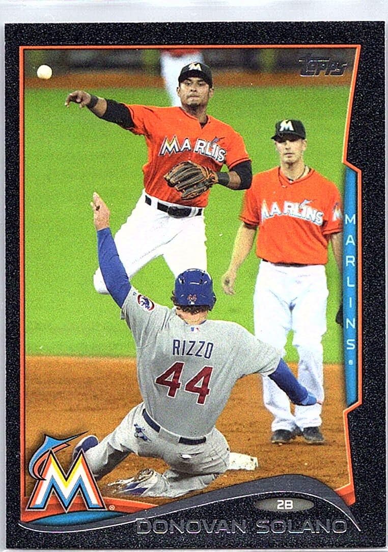 2014 Topps #567 Donovan Solano Black #/63