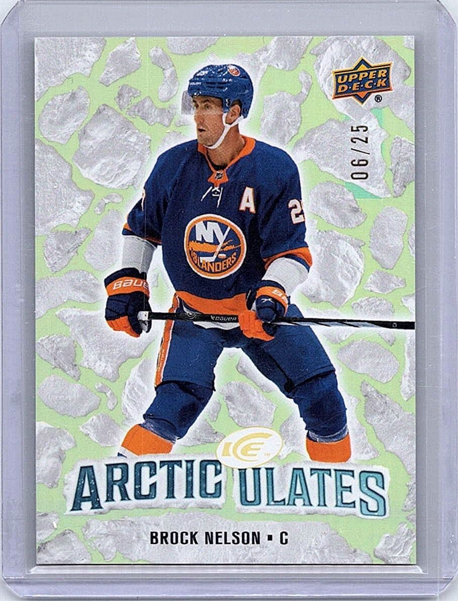 2024-25 Upper Deck Ice #AT-20 Brock Nelson Arcticulates Gold #/25