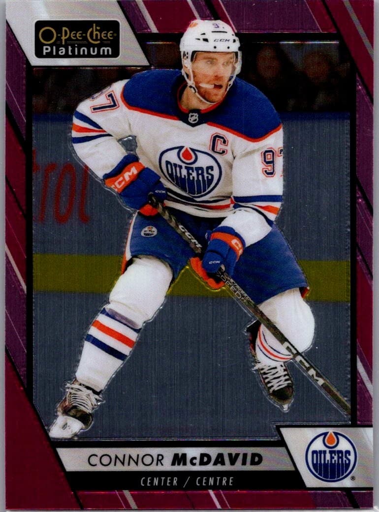2023-24 O-Pee-Chee Platinum #100 Connor McDavid Matte Pink