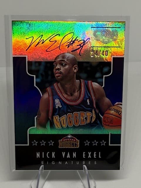 2015-16 Panini Gala #S-NVE Nick Van Exel Signatures /40 Nuggets Lakers Warriors