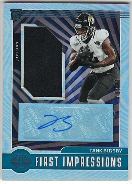 2023 Panini Illusions Tank Bigsby RC RPA First Impressions Blue Auto /99