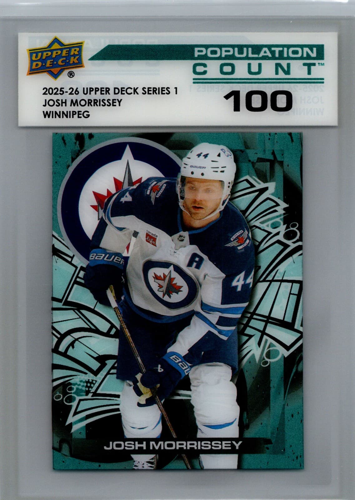 2025-26 Upper Deck #PC-12 Josh Morrissey Population Count 100