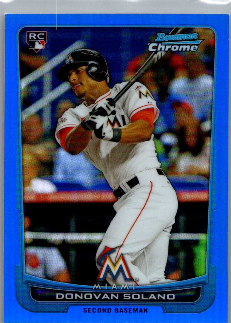 2012 Bowman Chrome #148 Donovan Solano Blue Refractors #/250
