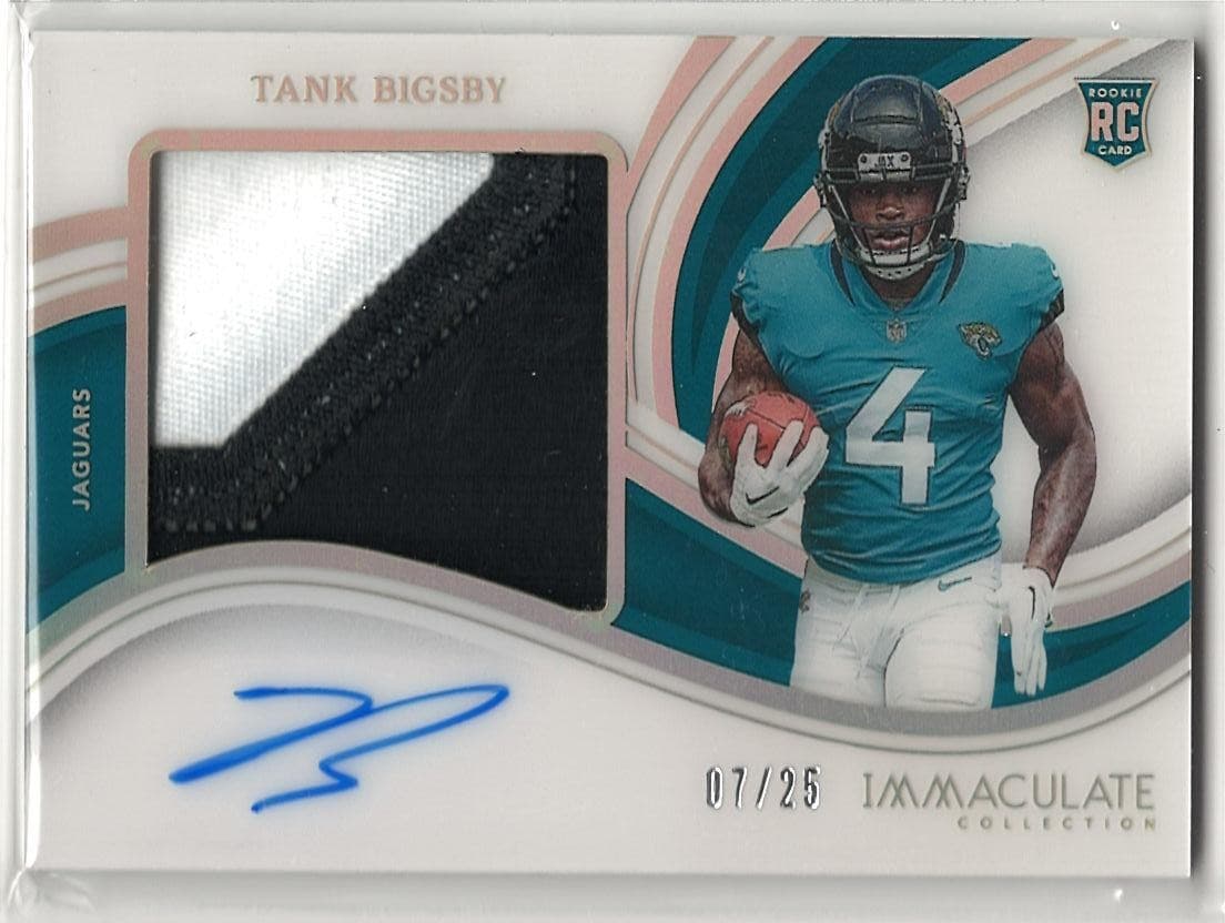2024 Immaculate Tank Bigsby RC RPA Premium Patch Rookie Gold Auto /25
