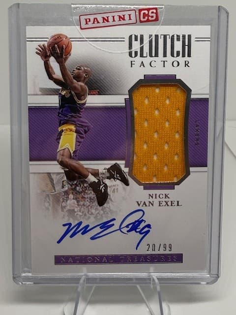 2018-19 National Treasures Nick Van Exel Clutch Factor Signatures /99