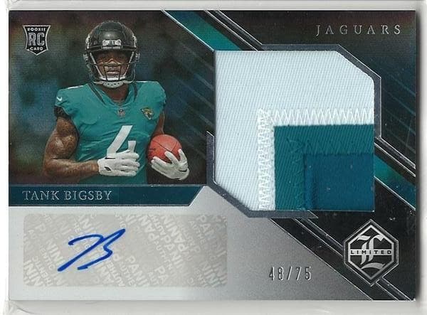 2023 Panini Limited #176 Tank Bigsby RC RPA Silver Spotlight Auto /75