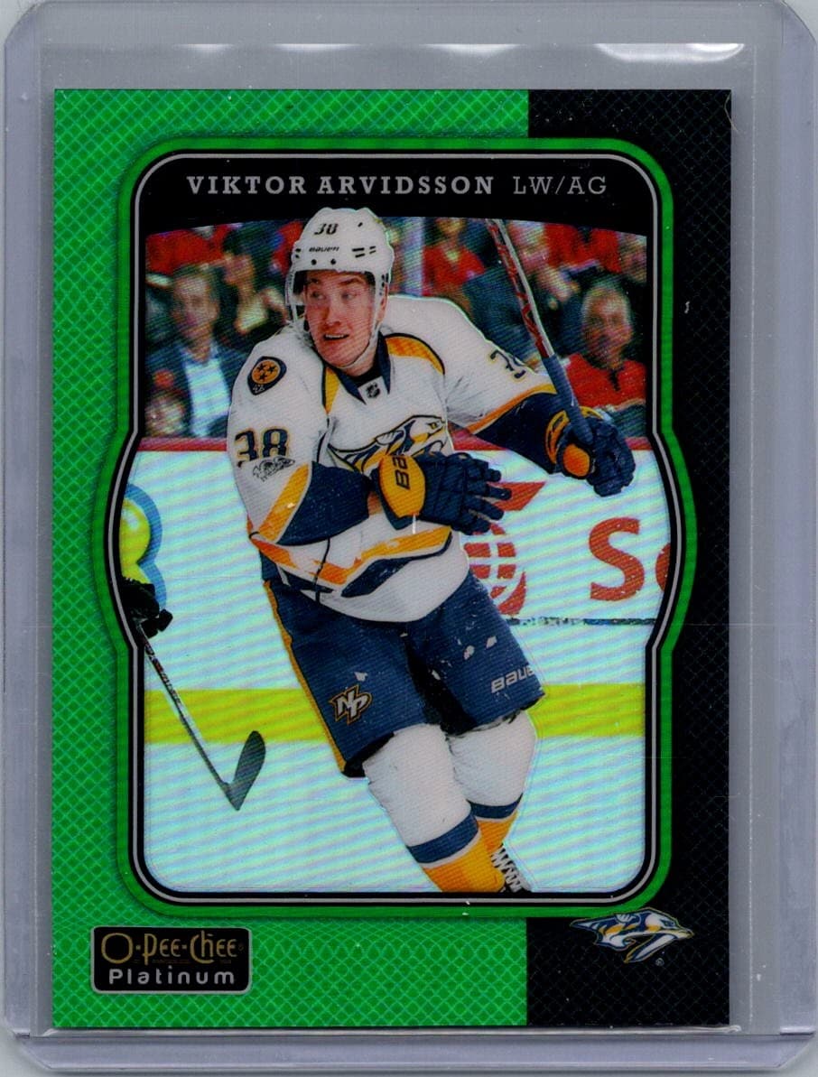2017-18 O-Pee-Chee Platinum #R-59 Viktor Arvidsson Retro-Green-Rainbow #/49