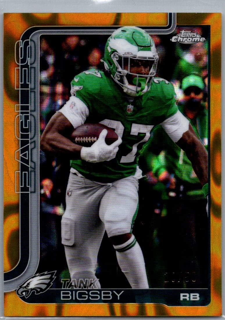 2025 Topps Chrome Tank Bigsby Gold Wave Refractor /50