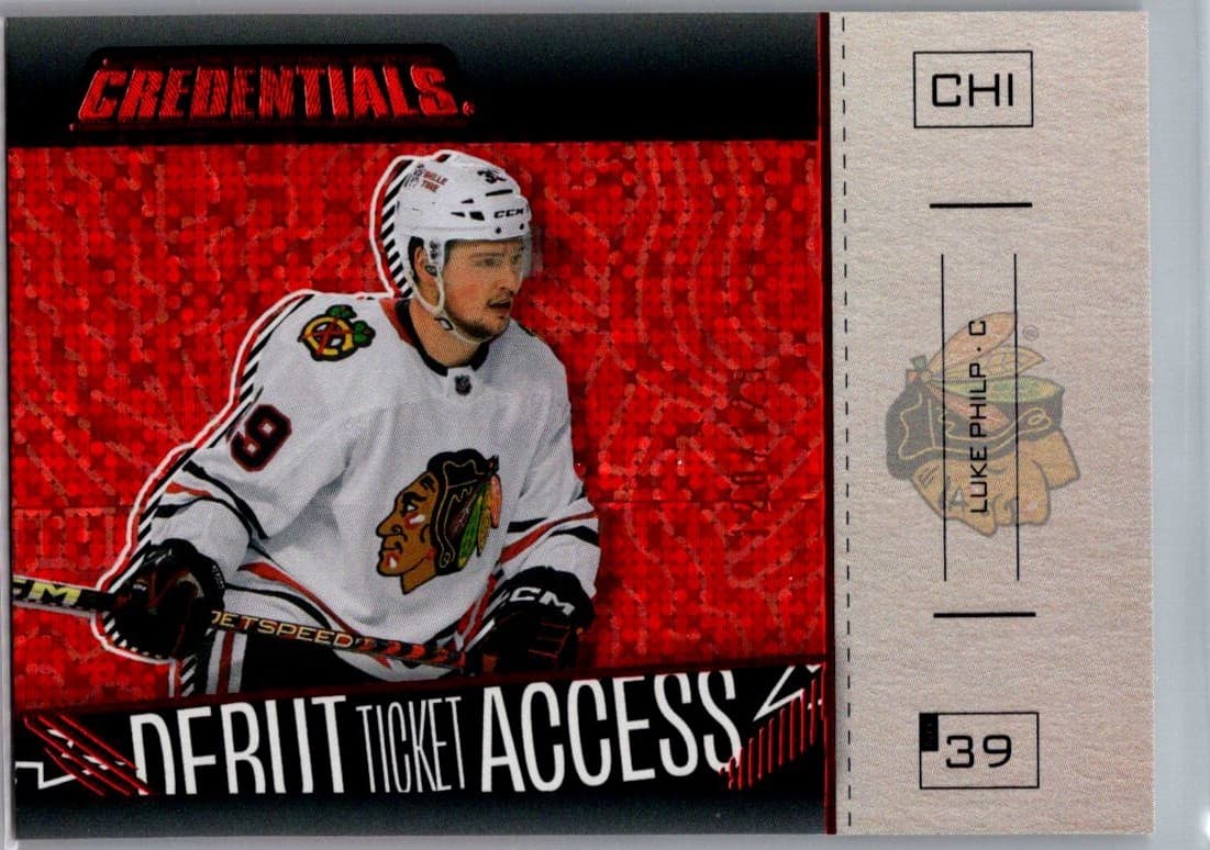 2023-24 Credentials Luke Philp Debut Ticket Horizontal Variation Red /125