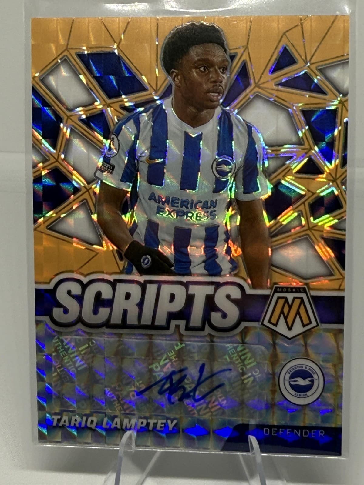 21-22 Mosaic Tariq Lamptey Scripts Mosaic Orange Fluorescent /50