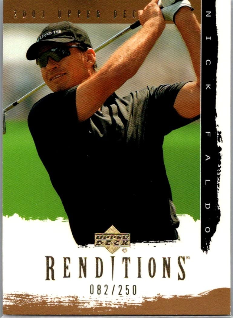 2003 Upper Deck Renditions #24 Nick Faldo Gold #/250