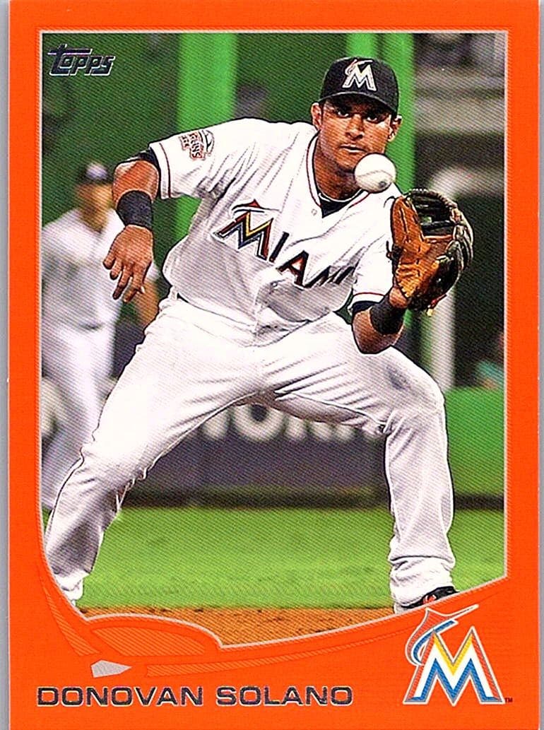 2013 Topps #543 Donovan Solano Orange #/230