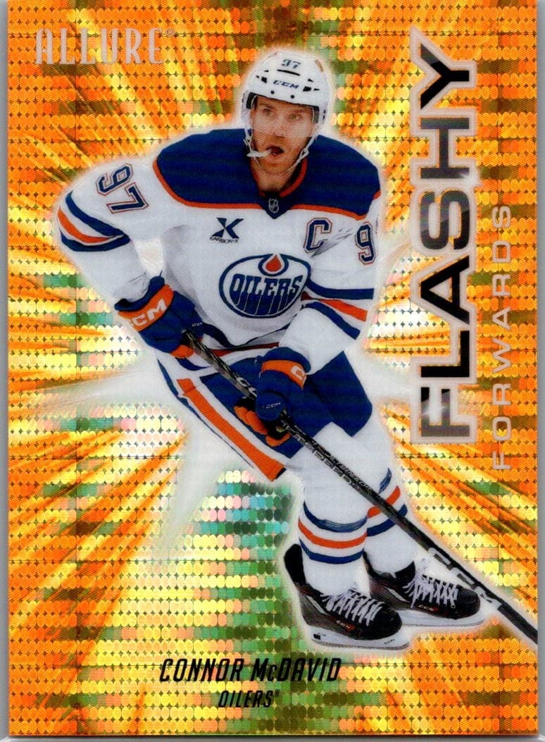 2025-26 Allure #FF-6 Connor McDavid Flashy Forwards Orange Spectrum /299