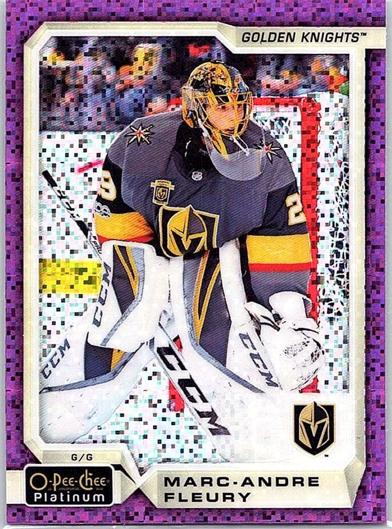 2018-19 O-Pee-Chee Platinum #120 Marc-Andre Fleury Violet-Pixels