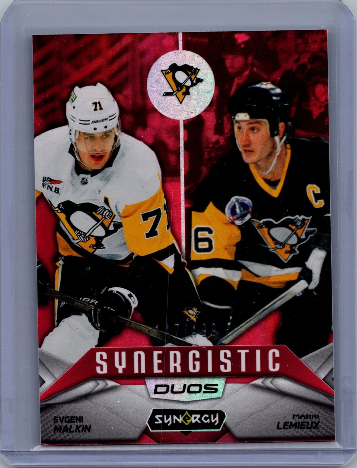 2024-25 Upper Deck Synergy #SD-3 Malkin Mario Lemieux Synergistic Duos Red