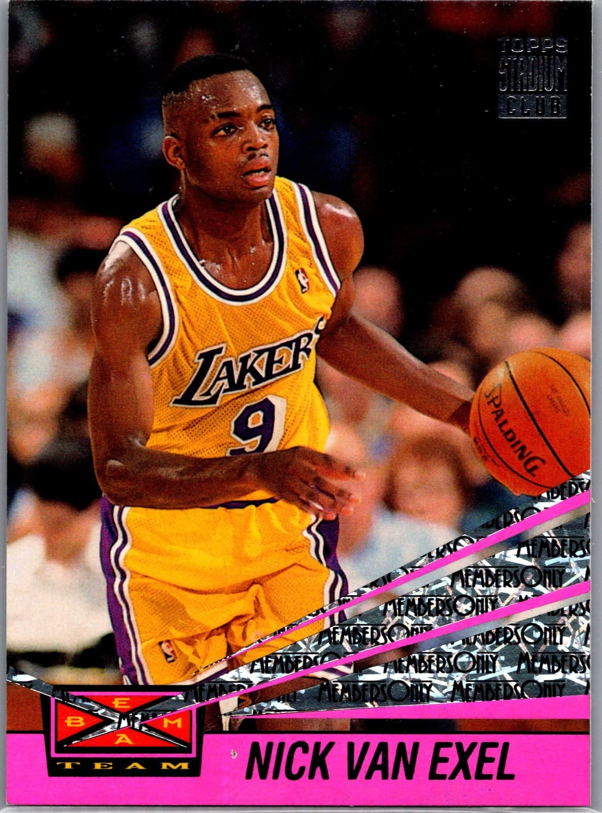 1993-94 Stadium Club #17 Nick Van Exel Beam Team Members Only