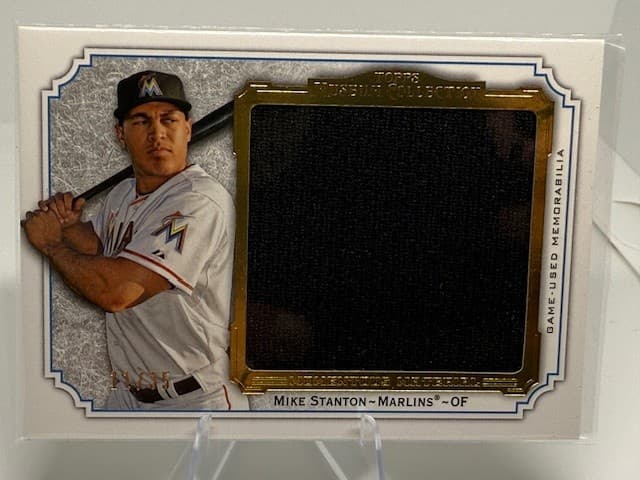 2012 Museum Collection Mike Stanton Momentous Material Jumbo Relics Gold /35