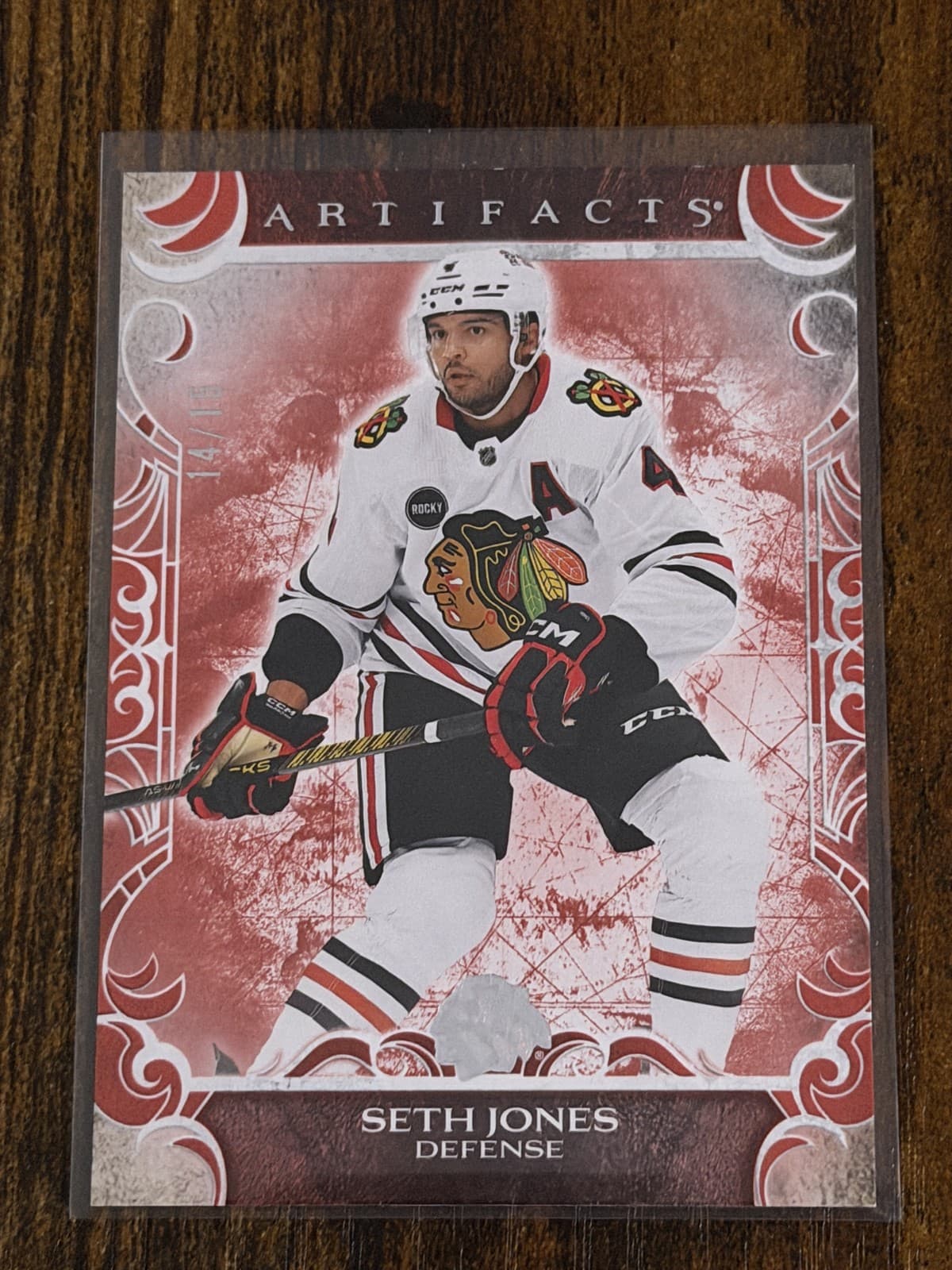 2024-25 Artifacts Spectrum Jungle Seth Jones SSP /15 Blackhawks