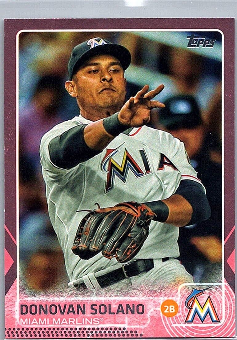 2015 Topps Update #US390 Donovan Solano Pink #/50