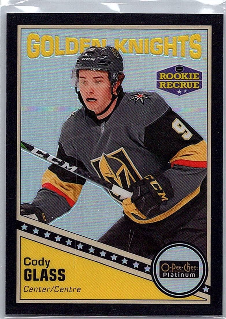 2019-20 O-Pee-Chee Platinum #R-91 Cody Glass Retro-Black-Pack-Wars