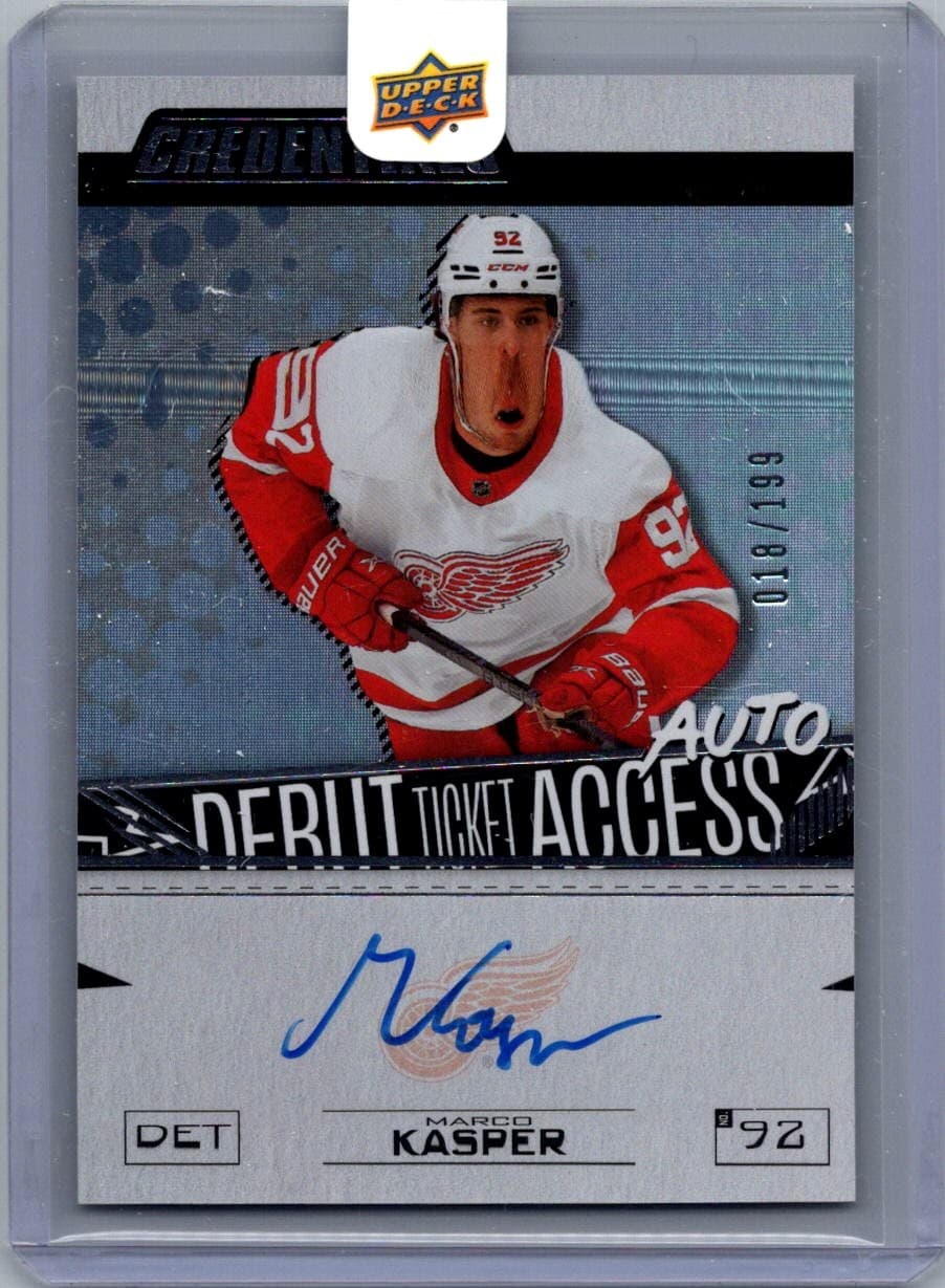 2023-24 Credentials #DTAA-MK Marco Kasper Debut Ticket Access Auto /199