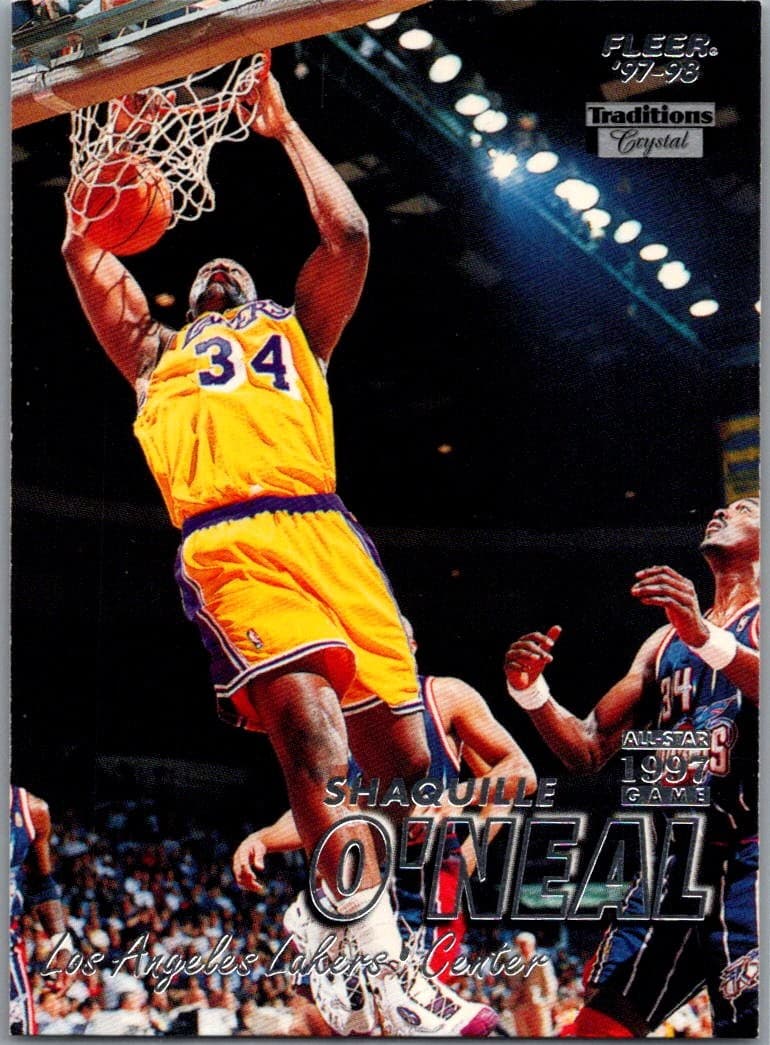 1997-98 Fleer #100 Shaquille O'Neal Traditions Crystal