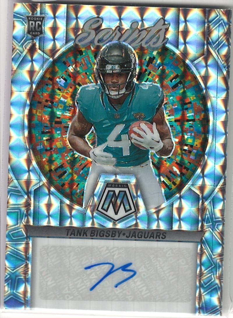 2023 Panini Mosaic #RS-TB Tank Bigsby RC Silver Prizm Scripts Auto