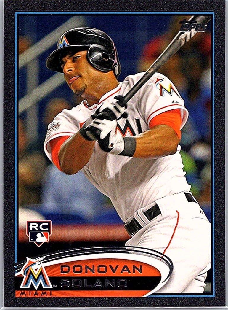 2012 Topps Update #US185 Donovan Solano Black #/61