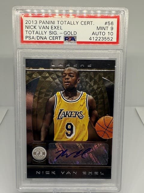 2013-14 Totally Certified Nick Van Exel Totally Gold Signatures /3 PSA 9 POP 1