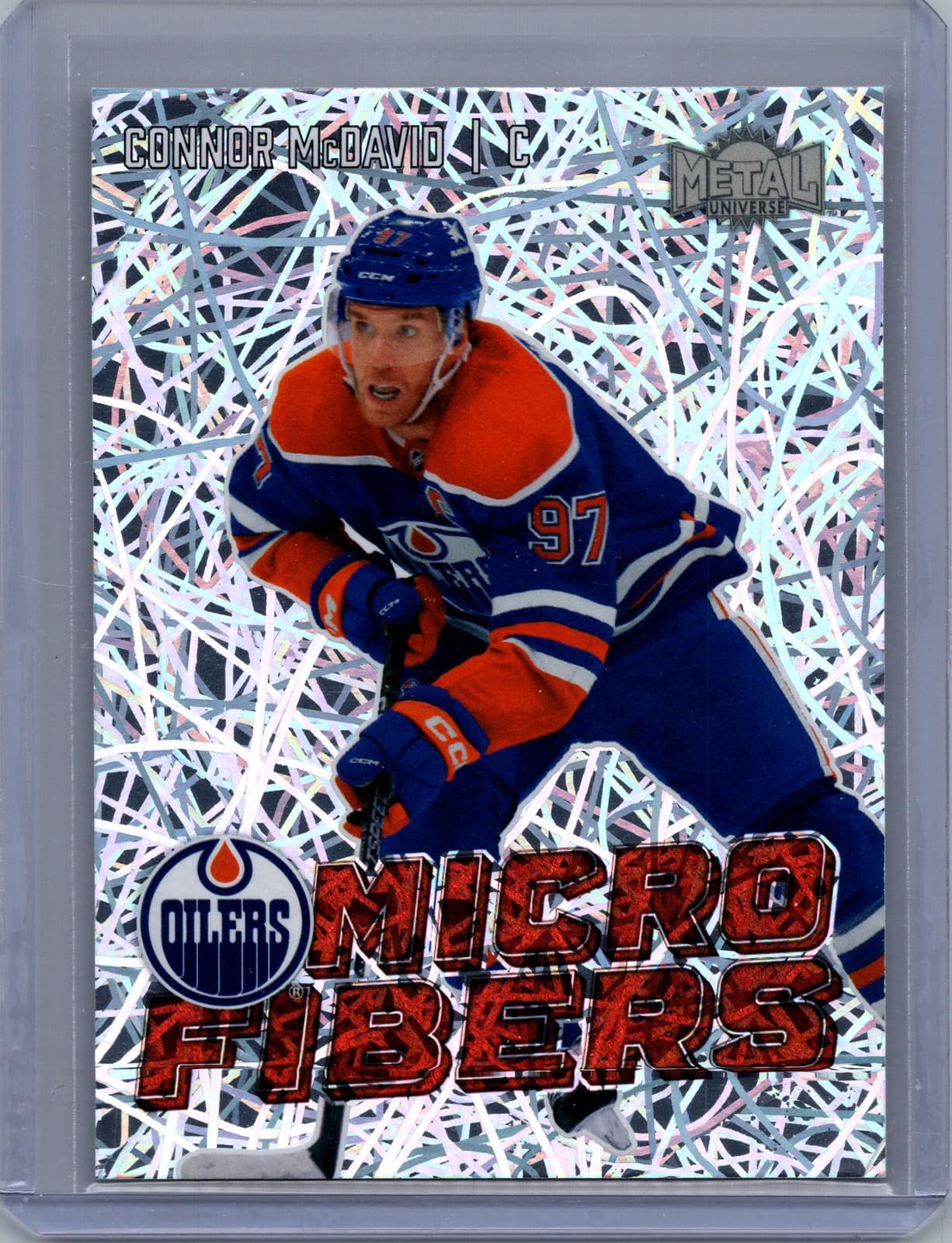 2024-25 SkyBox Metal Universe #39 MF Connor McDavid Microfibers