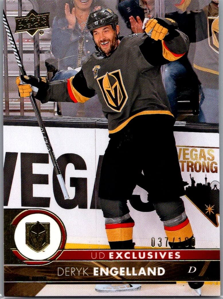 2017-18 Upper Deck #429 Deryk Engelland UD Exclusives #/100