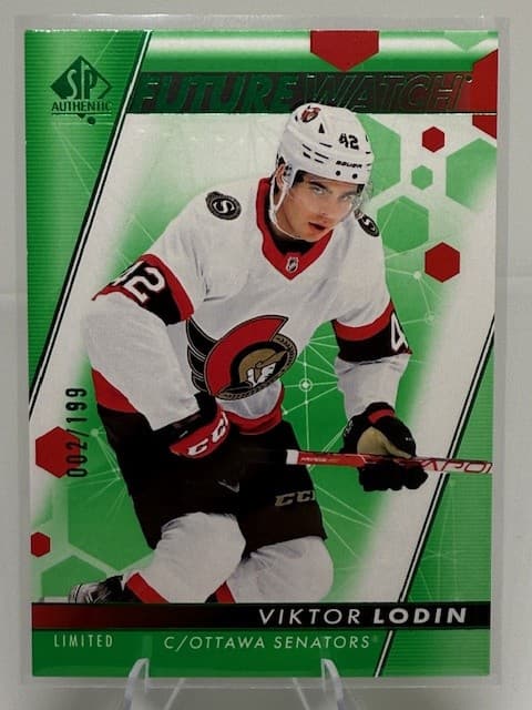 2022-23 SP Authentic #188 Viktor Lodin Limited Green #/199