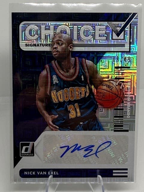 2020-21 Donruss #CS-NVE Nick Van Exel Choice Signatures /49