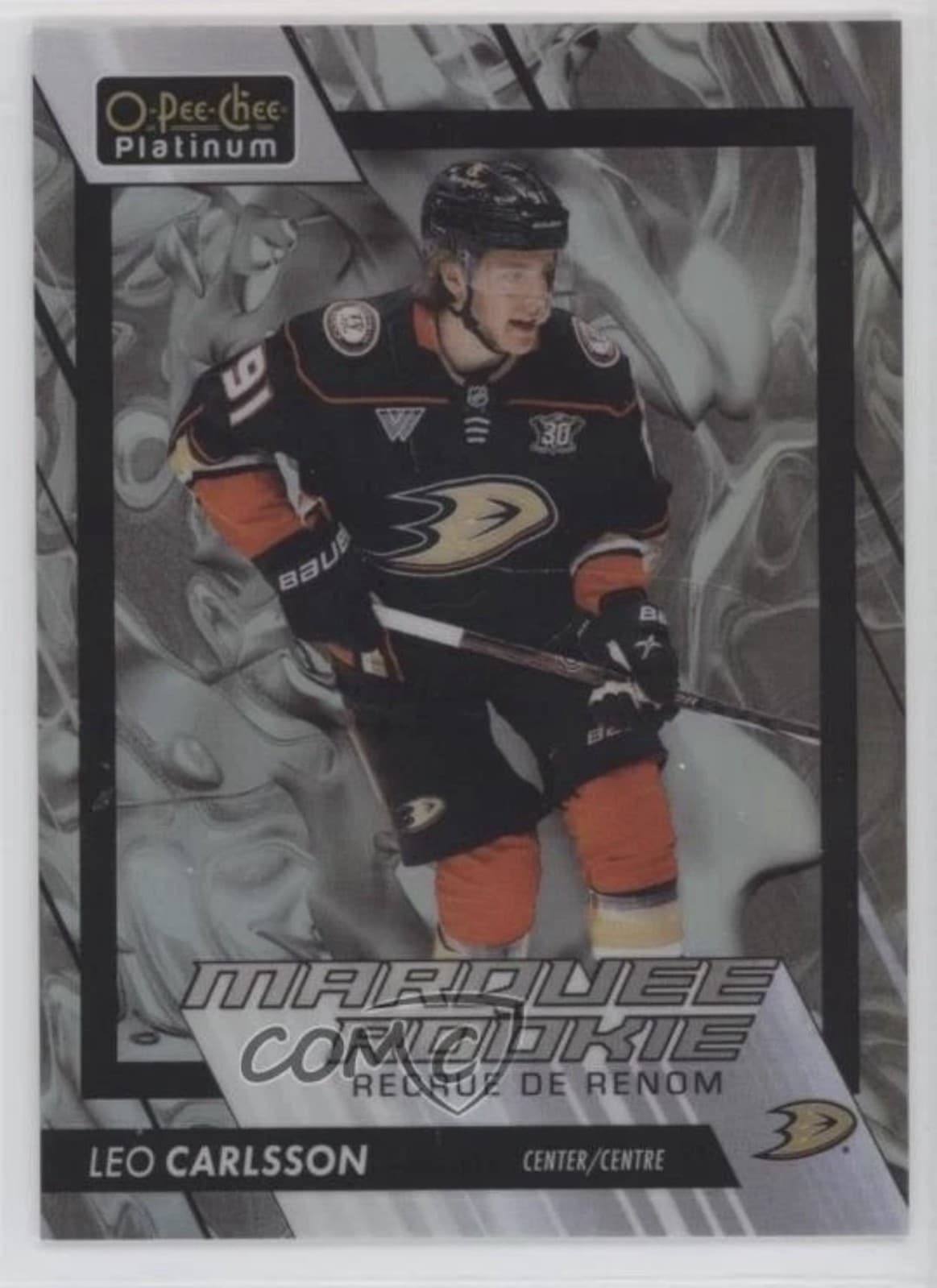 2023-24 OPC Platinum Liquid Metal Leo Carlsson RC /399 Ducks