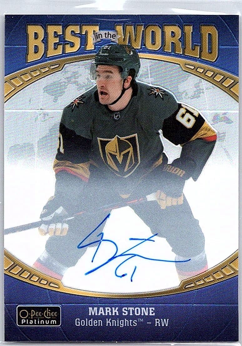 2019-20 O-Pee-Chee Platinum #BW-11 Mark Stone Best-in-the-World-Autographs