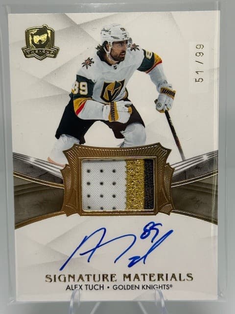 2020-21 Upper Deck The Cup #SP-AT Alex Tuch Signature Materials #/99