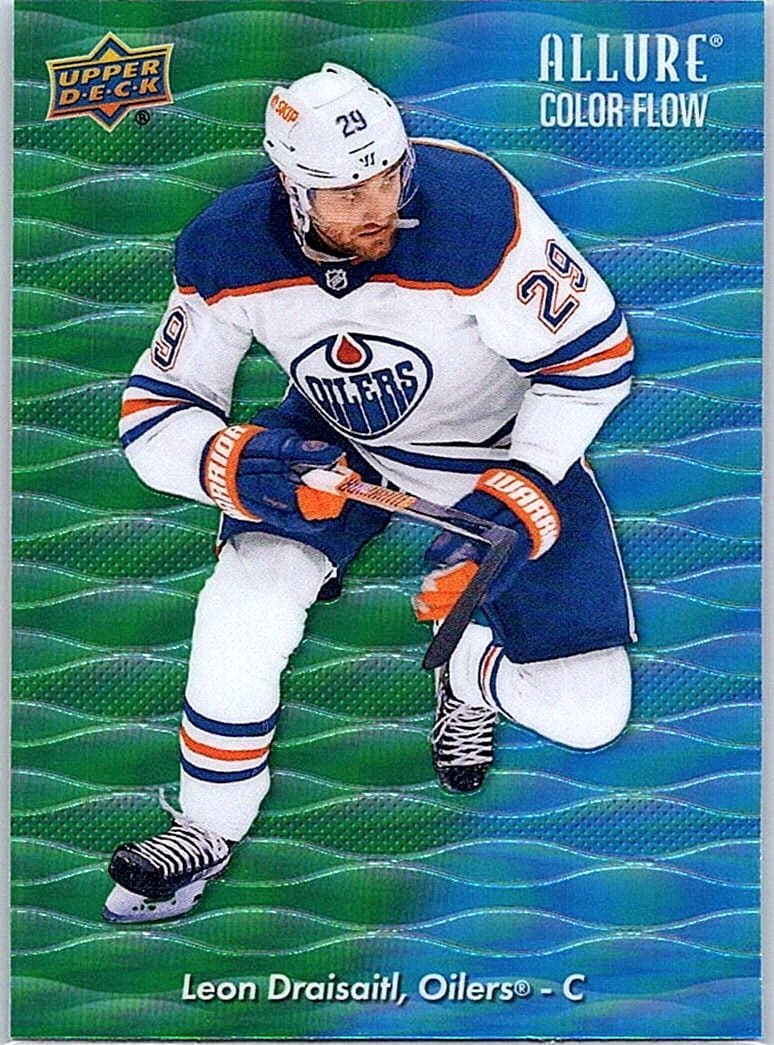 2023-24 Upper Deck Allure #CF-26 Leon Draisaitl Color Flow Green-Blue
