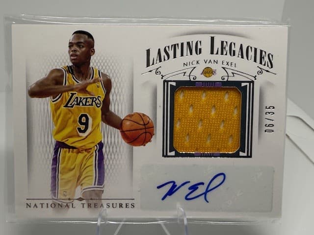 2014-15 Panini National Treasures #LL-NVE Nick Van Exel Lasting Legacies /35