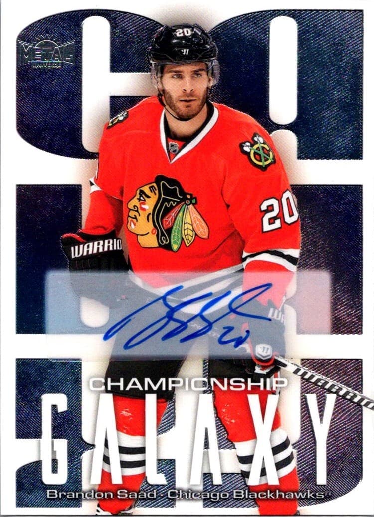 2025-26 SkyBox Metal Universe #CG-3 Brandon Saad Championship Galaxy Auto
