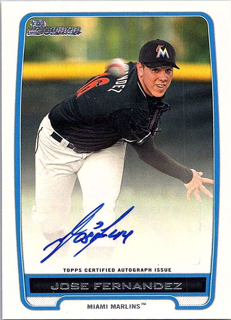 2012 Bowman #BPA-JF Jose Fernandez Prospect Autographs