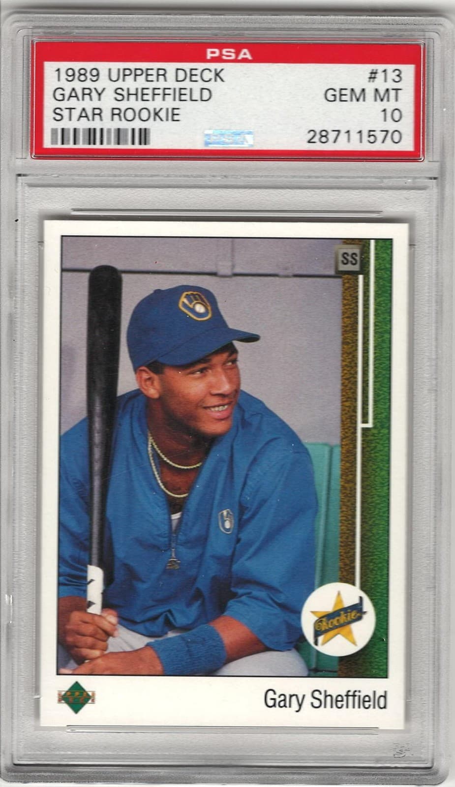1989 Upper Deck #13 Gary Sheffield RC PSA 10