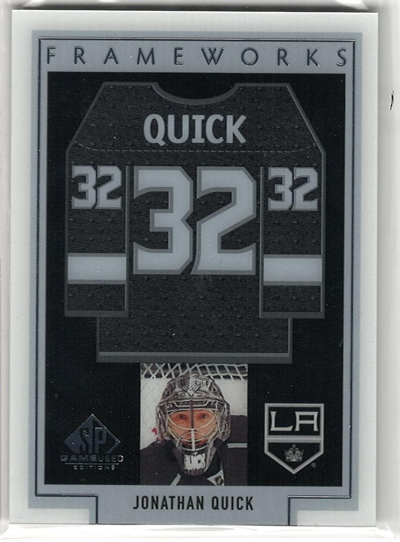 2017-18 SP Game Used #FW-JQ Jonathan Quick Frameworks Jumbo Jersey Relic
