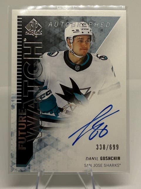 2024-25 SP Authentic Danil Gushchin Retro Autographed Future Watch /699